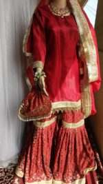 Shahi Bridal Garara Set – Maroon