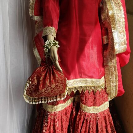 Shahi Bridal Garara Set – Maroon