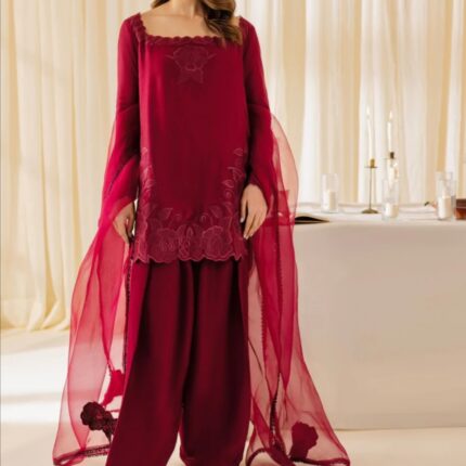 Maroon Elegant Designer Suit