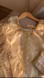 Peach Embroidered Designer Suit - Image 2