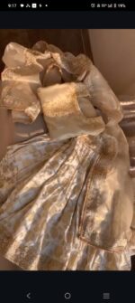 Peach Embroidered Designer Suit - Image 9