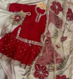 Girls Red Festive Garara Set - Image 2